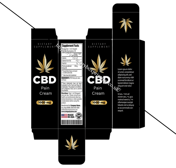 CBD Pain Cream Boxes