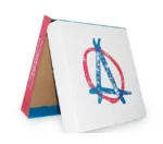 White Kraft Paper Pizza Boxes made from durable, food-grade material. Eco-friendly, grease-resistant, and customizable for takeaway and delivery.