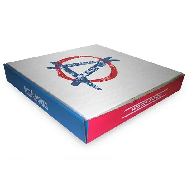 White Kraft Paper Pizza Boxes for Pizza Punks