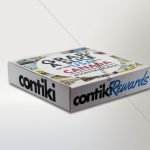 Corrugated E-Flute + White Art Paper Pizza Boxes for Contiki