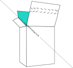 Seal End With Tear Open And Lock Boxes
