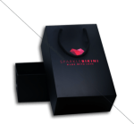 Cardboard Bikini Packaging Bags with Nylon Ribbon for Sparkle Bikini - Image 5