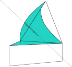 Triangular Tray With Hinged Lid