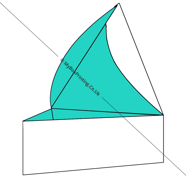 Triangular Tray With Hinged Lid