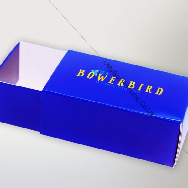 Drawer Style Branded Gift Boxes for Bower Bird by Caroline Jones Davies