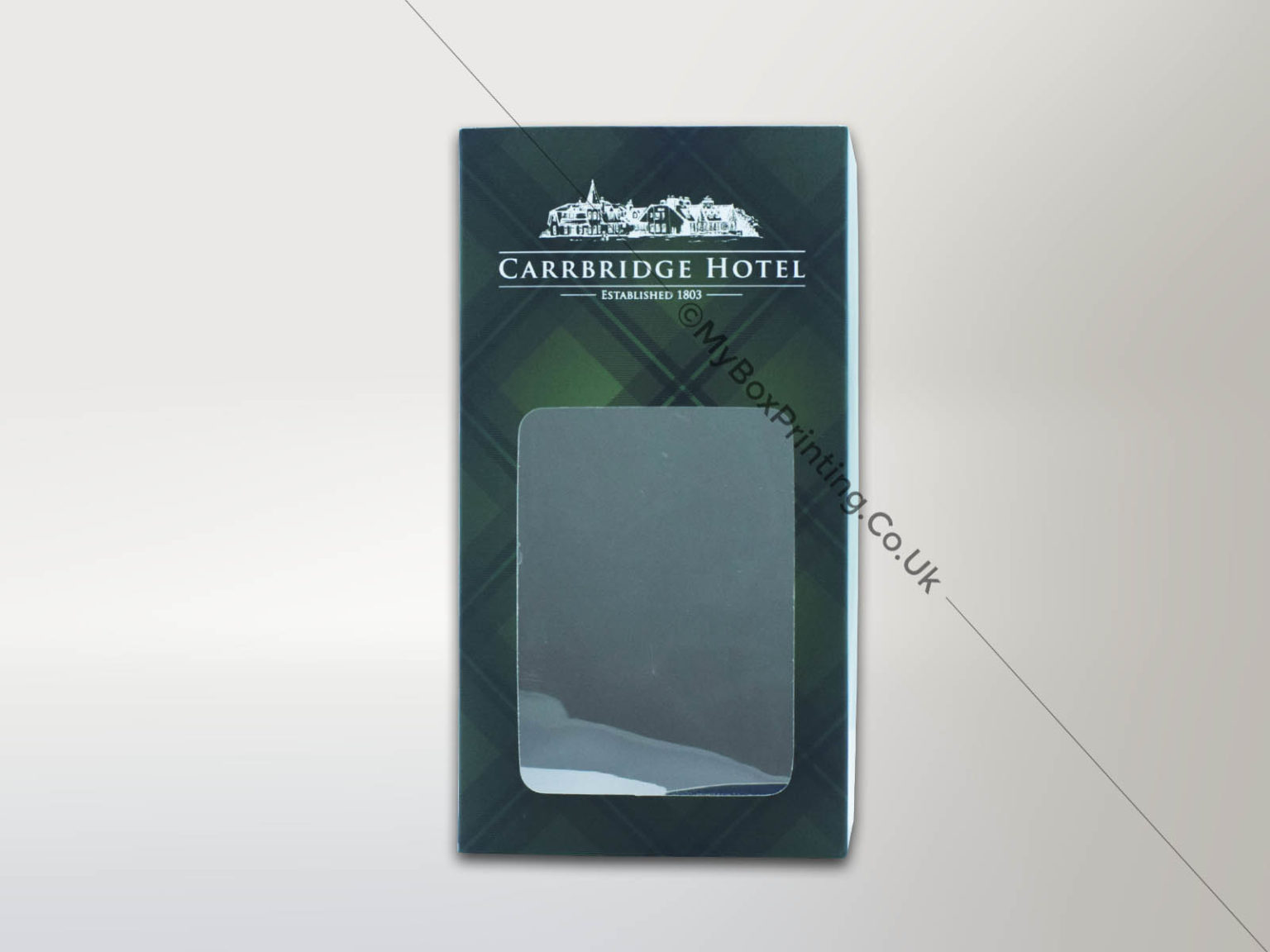 Souvenir Boxes with PVC Display Window for Carrbridge Hotel
