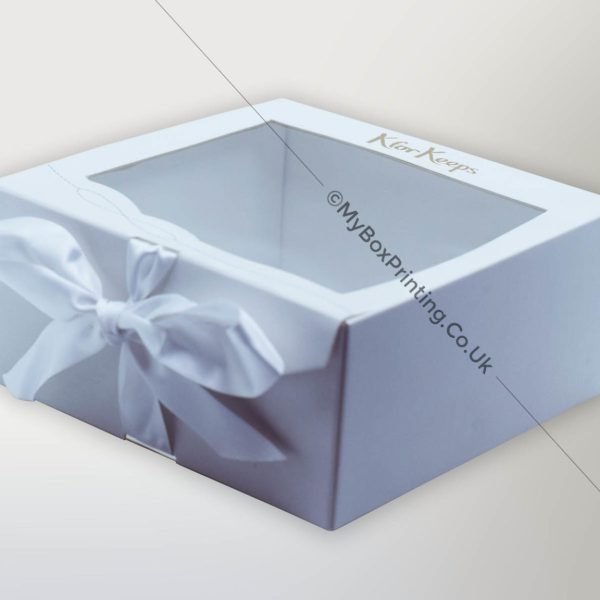 Cake Boxes With Window And Ribbon
